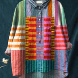 Isla | Color Block Stripe Shirt