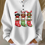 Grethe | Vintage Christmas Sweater with Dog Motif