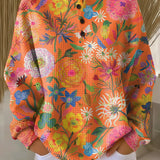 Freja | Sweater with Colorful Floral Print