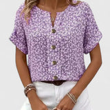 Judith | Elegant Floral Summer Top