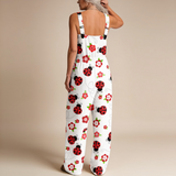 Jumpsuit - Glowing Ladybugs from Nature in White