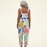 Jumpsuit - Playful, Fresh Boho Print