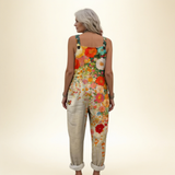Jumpsuit - Radiant, Artistic Flowers