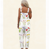 Jumpsuit - Delicate, rural, radiant flowers