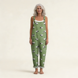 Jumpsuit - Delicate, Bright Boho Green