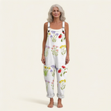 Jumpsuit - Delicate, rural, radiant flowers