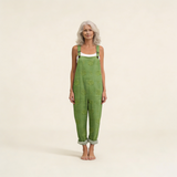 Jumpsuit - Natural Harmonious Texture in Green