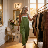 Jumpsuit - Natural Harmonious Texture in Green