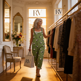 Jumpsuit - Delicate, Bright Boho Green