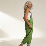 Jumpsuit - Natural Harmonious Texture in Green