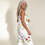 Jumpsuit - Delicate, rural, radiant flowers