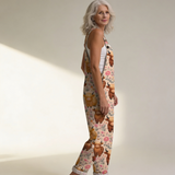 Jumpsuit - Jumpsuit with Delicate Boho Pattern
