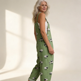 Jumpsuit - Delicate, Bright Boho Green