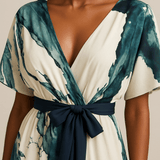 Oakley - Long Dress Watercolour Print