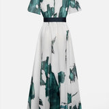 Oakley - Long Dress Watercolour Print