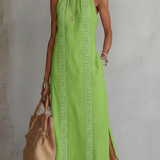 Joan | Sleeveless Lace Detail Midi Dress