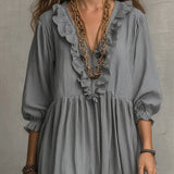 Elowen | Boho Long Sleeve Maxi Dress