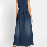 Karen™ | Vintage Wash Denim Maxi Dress