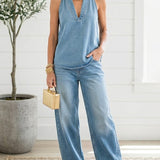 Ivy™ | Vintage Denim Two-Piece Set