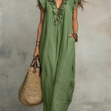Sienna | Boho Ruffle Maxi Dress