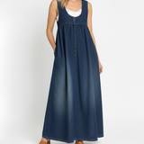 Karen™ | Vintage Wash Denim Maxi Dress