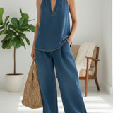 Ivy™ | Vintage Denim Two-Piece Set