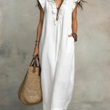 Sienna | Boho Ruffle Maxi Dress