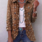 Nolinda™ | Bohemian Animal-Print Ruffled Jacket
