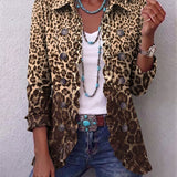 Navara™ | Leopard Print Ruffled Jacket