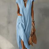 Elara | Ruffle Spring Maxi Dress