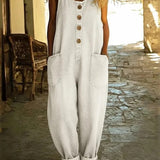 Ruth™ | Vintage Washed Cotton Denim Overalls