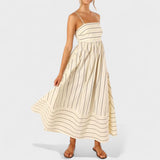 Andrea - Long Striped Dress